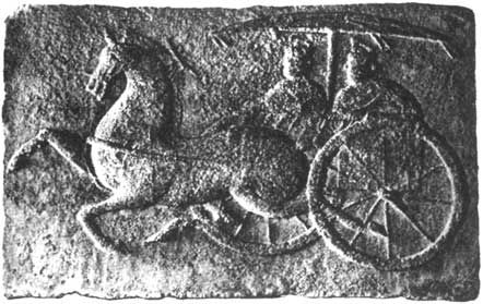 Китайская колесница. Рельеф. Середина I тысячелетия до н. э
