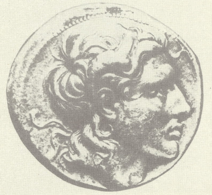 Рис. 22. Изображение Александра Македонского на серебренной монете