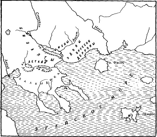 Карта 8. Расселение племен, чеканивших монеты