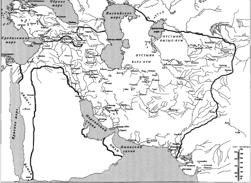 Примерные границы империи Великих Сельджуков в период наивысшего могущества